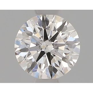 0.44 Carat Round E VS2 EX GIA Natural Diamond