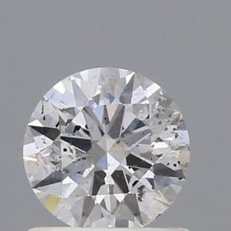 0.70 Carat Round E I1 EX GIA Natural Diamond