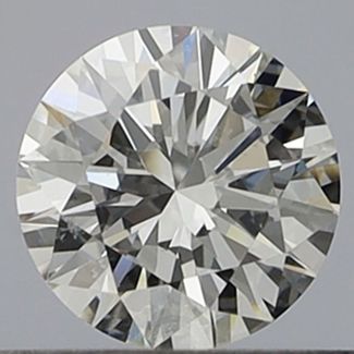 0.43 Carat Round E VVS2 EX GIA Natural Diamond