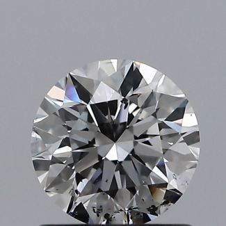 0.80 Carat Round D SI2 EX VG GIA Natural Diamond