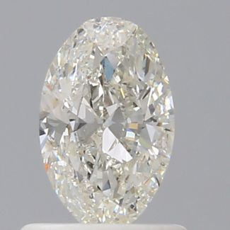 0.70 Carat Oval H SI1 - VG IGI Natural Diamond