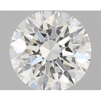 0.51 Carat Round H VVS2 EX GIA Natural Diamond