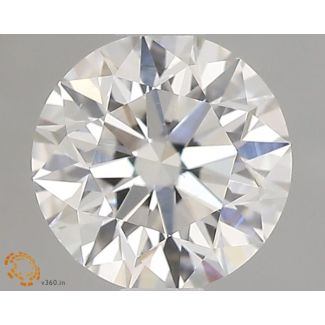 0.6 Carat Round F SI1 EX GIA Natural Diamond