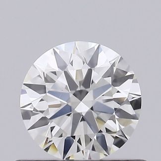 0.55 Carat Round H VS2 EX GIA Natural Diamond