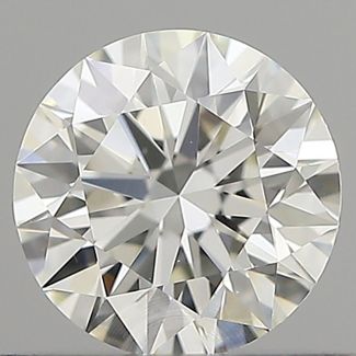 0.6 Carat Round I VVS1 EX GIA Natural Diamond