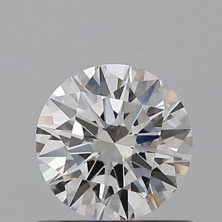 0.57 Carat Round F VVS1 EX GIA Natural Diamond