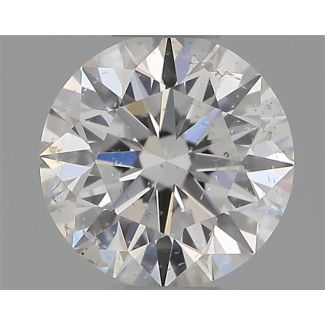 0.34 Carat Round F SI2 EX GIA Natural Diamond