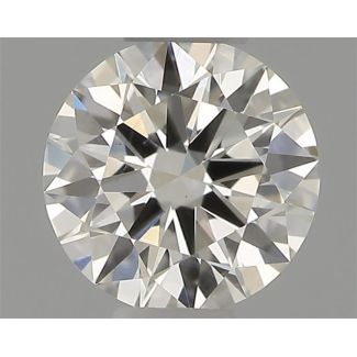 0.30 Carat Round H VS2 EX VG GIA Natural Diamond