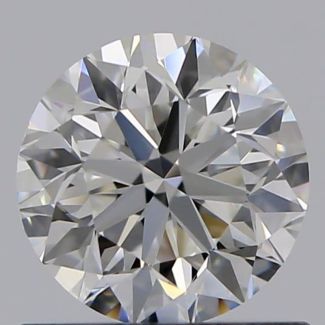 0.70 Carat Round F VS1 VG EX GIA Natural Diamond