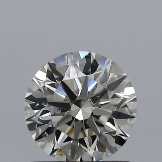 0.80 Carat Round K SI2 EX VG GIA Natural Diamond