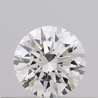 0.23 Carat Round H VS2 EX VG GIA Natural Diamond