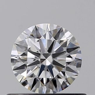 0.45 Carat Round D VS2 EX GIA Natural Diamond