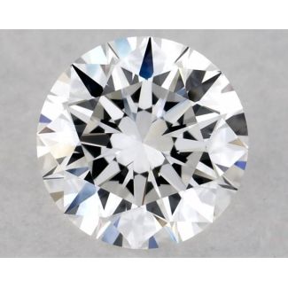 0.41 Carat Round D VVS2 EX GIA Natural Diamond