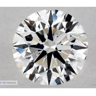 0.6 Carat Round G SI2 EX GIA Natural Diamond