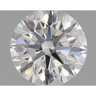 0.63 Carat Round G VVS2 EX GIA Natural Diamond