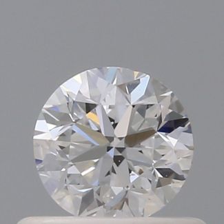 0.50 Carat Round D SI1 GD VG GIA Natural Diamond