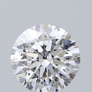 0.6 Carat Round D SI2 VG EX GIA Natural Diamond