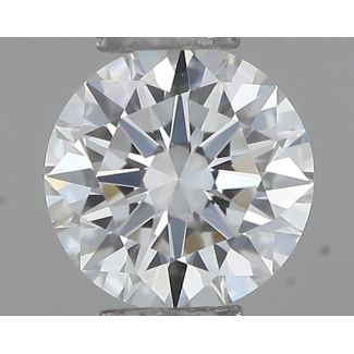 0.23 Carat Round E VVS1 EX GIA Natural Diamond