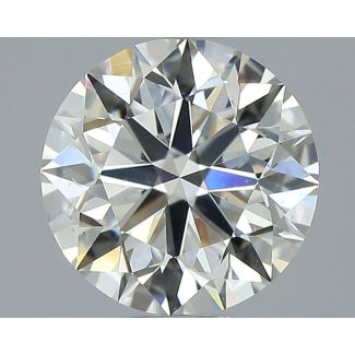 0.78 Carat Round H SI1 EX GIA Natural Diamond