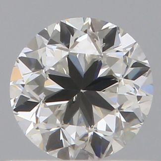 0.50 Carat Round H SI1 GD EX GIA Natural Diamond