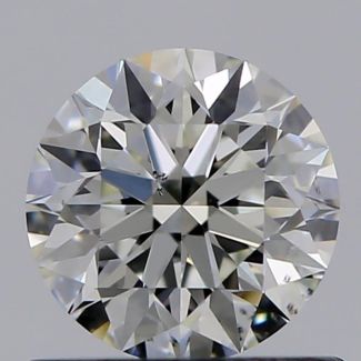 0.62 Carat Round I SI1 EX VG GIA Natural Diamond