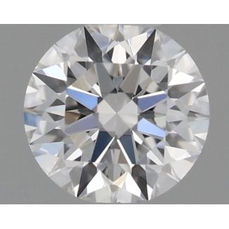 0.31 Carat Round E VVS2 EX GIA Natural Diamond