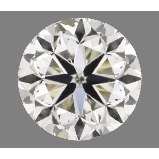 0.90 Carat Round K SI2 G EX GIA Natural Diamond