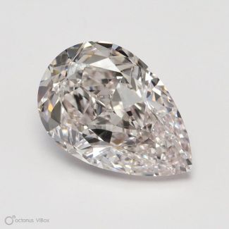 1.01 Carat Pear Light Pink Brown VVS2 - EX GIA Natural Diamond