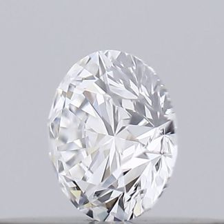 0.17 Carat Round D VVS2 EX GIA Natural Diamond