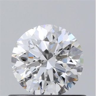 0.60 Carat Round F SI2 VG EX GIA Natural Diamond