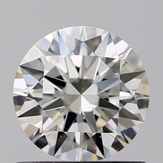 0.70 Carat Round I VS2 EX GIA Natural Diamond