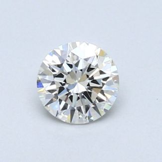 0.45 Carat Round I VVS2 VG EX GIA Natural Diamond