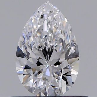 0.50 Carat Pear D SI1 - EX GIA Natural Diamond