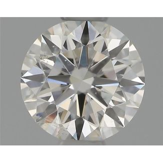 0.51 Carat Round H SI1 EX GIA Natural Diamond