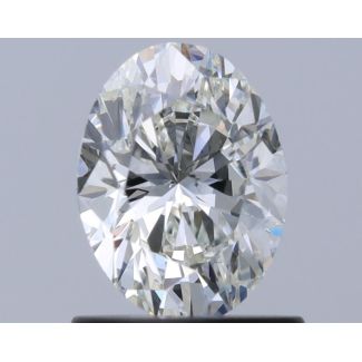 0.9 Carat Oval H SI2 - EX GIA Natural Diamond