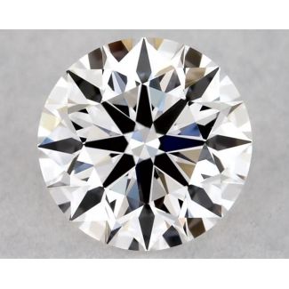 0.45 Carat Round E VVS2 EX GIA Natural Diamond