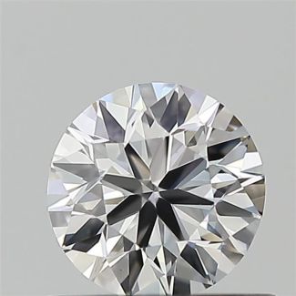 0.47 Carat Round F IF EX GIA Natural Diamond