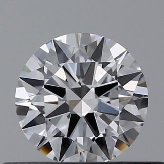 0.4 Carat Round D VVS2 EX GIA Natural Diamond