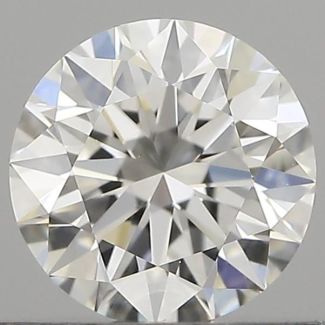 0.45 Carat Round F VVS1 EX GIA Natural Diamond