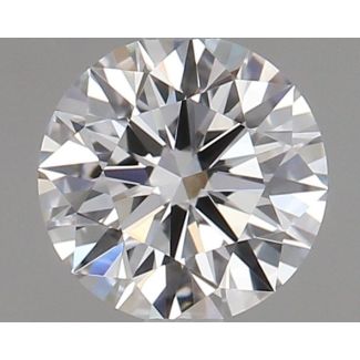 0.71 Carat Round D VVS2 EX GIA Natural Diamond