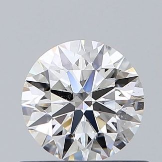 0.54 Carat Round H VS2 EX GIA Natural Diamond