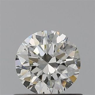 0.50 Carat Round H VVS2 EX IGI Natural Diamond