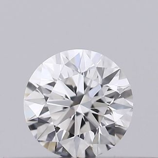 0.19 Carat Round F VVS2 EX GIA Natural Diamond