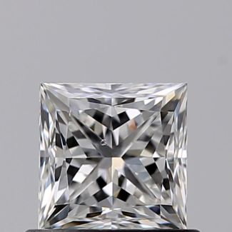 0.70 Carat Princess F VS2 - EX VG GIA Natural Diamond