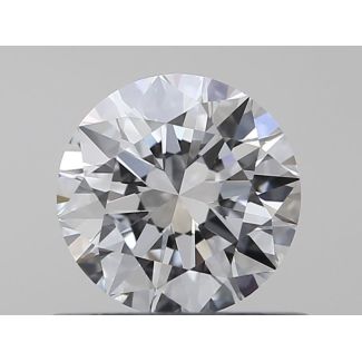 0.5 Carat Round E VVS2 EX GIA Natural Diamond