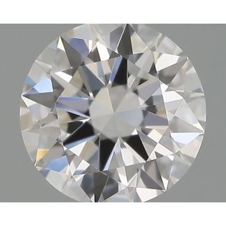 0.41 Carat Round F VVS1 EX GIA Natural Diamond