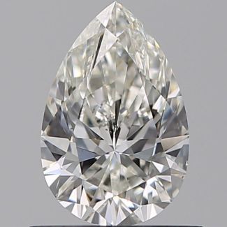 0.61 Carat Pear H VS2 - EX VG GIA Natural Diamond