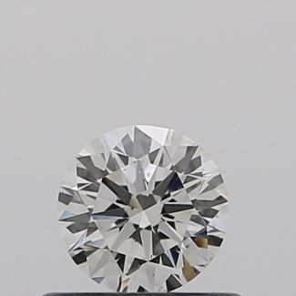 0.40 Carat Round H VS2 EX VG GIA Natural Diamond