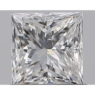 0.7 Carat Princess F SI1 - EX GIA Natural Diamond