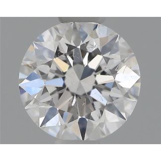 0.52 Carat Round D SI1 EX VG GIA Natural Diamond